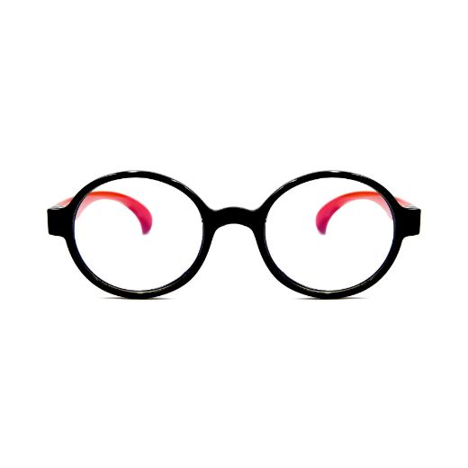 Picture of Specs Round Frame Kids Screen Glasses - Black/Red