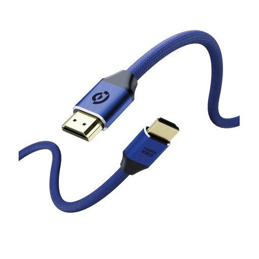 Picture of Powerology 8K HDMI to HDMI Braided Cable 2M - Navy Blue