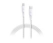 Picture of Ravpower USB-C to Lightning Nylon Cable 2M - White