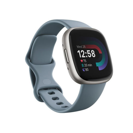 Picture of Fitbit Versa 4 Health and Fitness Smartwatch - Waterfall Blue/Platinum