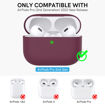 Picture of Ahastyle Silicone Case for AirPods Pro 2 - Burgundy