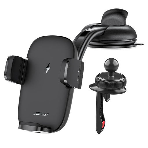 Picture of AceFast Multi-Function Wireless Charging Car Holder - Black
