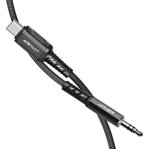 Picture of AceFast USB-C to 3.5mm Aluminum Alloy Audio Cable - Black