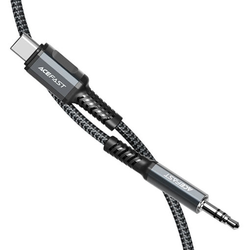 Picture of AceFast USB-C to 3.5mm Aluminum Alloy Audio Cable - Deep Space Grey