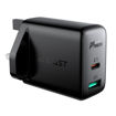 Picture of AceFast PD 32W Dual Port USB-C+USB-A Power Adapter - Black