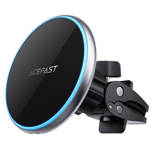 Picture of AceFast Magnetic Wireless Charging Car Holder - Silver