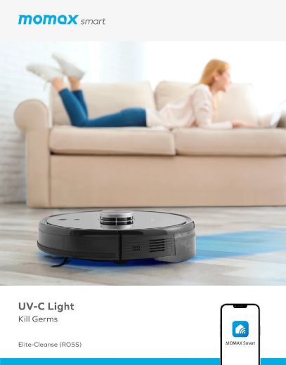 Picture of Momax Elite Cleanse IoT Vacuum Robot - Black