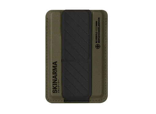 Picture of Skinarma Kado Mag-Charge Card Holder With Grip Stand - Olive