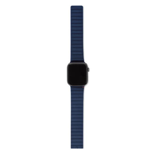 Picture of Decoded Silicone Magnet Traction Lite Strap for Apple Watch 49/45/44/42mm - Matte Navy
