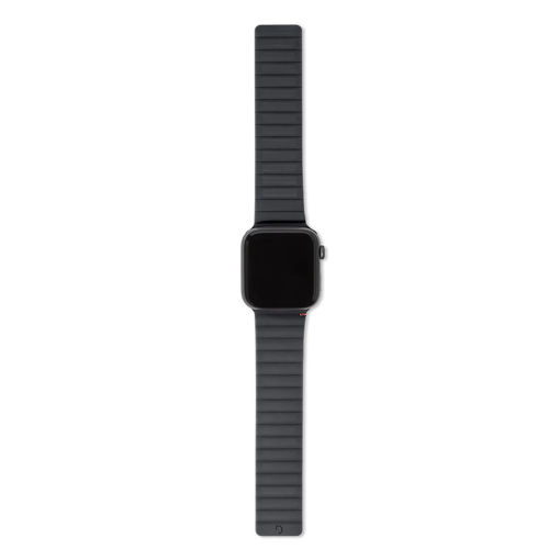 Picture of Decoded Silicone Magnet Traction Lite Strap for Apple Watch 41/40/38mm - Charcoal
