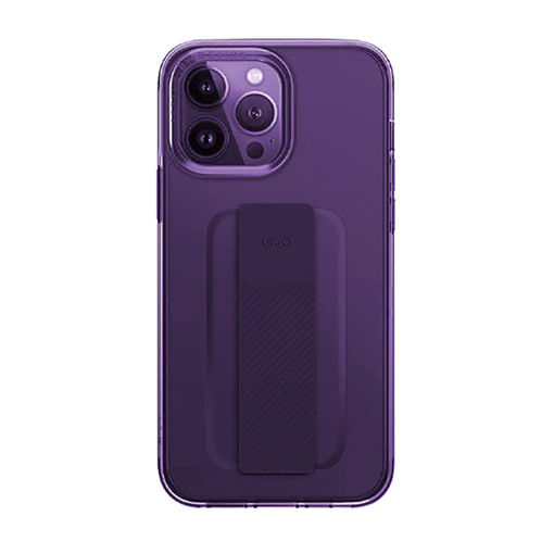 Picture of Uniq Hybrid Case for iPhone 14 Pro Heldro Mount Series - Fig Purple
