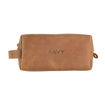 Picture of Kavy Leather Pouch Bag - Brown