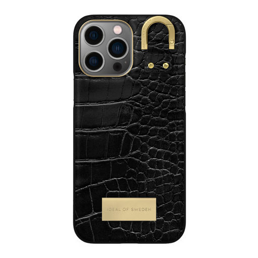 Picture of Ideal of Sweden Atelier Case for iPhone 14 Pro - Black Croco