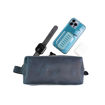 Picture of Kavy Leather Pouch Bag - Blue