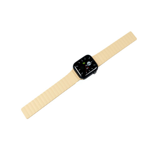 Picture of Torrii Saturn Silicone Magnetic Apple Watch Band for Ultra 49/45/44/42 mm - Cream