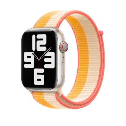 Picture of Apple Sport Loop Band Regular for Apple Watch 49/45/44/42mm - Maize/White