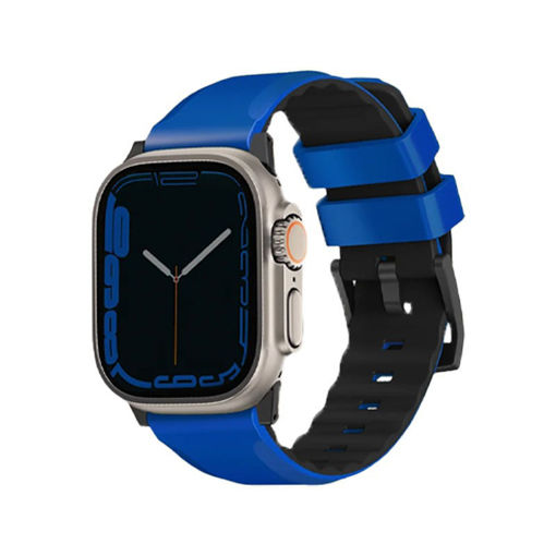 Picture of Uniq Linus Airosoft Silicone Strap for Apple Watch 49/45/44/42mm - Racing Blue