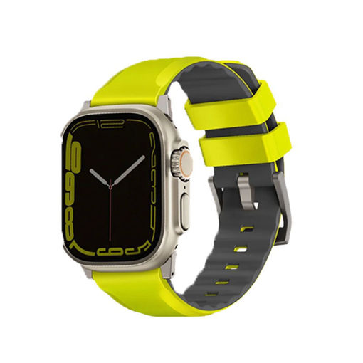 Picture of Uniq Linus Airosoft Silicone Strap for Apple Watch 49/45/44/42mm - Lime Green