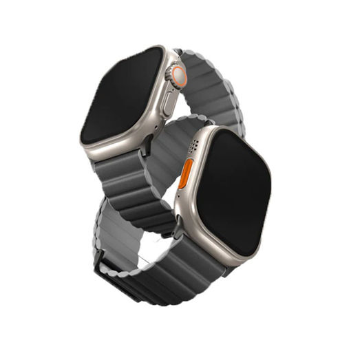 Picture of Uniq Revix Premium Edition Reverible Strap for Apple Watch 49/45/44/42mm - Charcoal Grey/Ash Grey