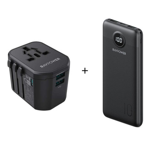 Picture of Ravpower PD 20W Travel Adapter + Ravpower PD Pioneer 10000mAh 20W - Black