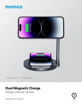 Picture of Momax Q.Mag Dual 2 Dual Magnetic 15W Wireless Charging Stand - Transpernt