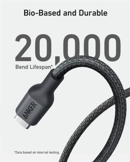 Picture of Anker 544 USB-C to USB-C 240W Bio-Nylon 0.9M - Black