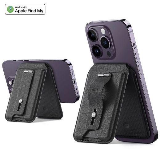 Picture of ESR HaloLock Geo Wallet Grip Stand - Midnight Black