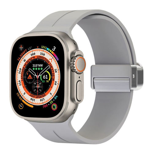 Picture of Smartix Premium Silicon Strap for Apple watch 49/45/44/42mm - Gray