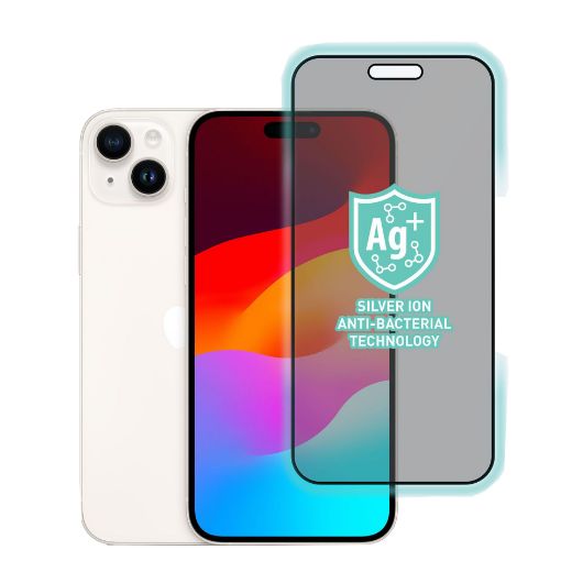 Picture of Torrii Bodyglass Screen Protector Anti-Bacterial Coating for iPhone 15 Plus/14 Pro Max - Privacy Black