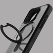 Picture of Itskins Hybrid Stand Case Compatible With Magsafe for iPhone 15 Pro Max - Black And Transparent