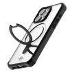 Picture of Itskins Hybrid Stand Case Compatible With Magsafe for iPhone 15 Pro - Black And Transparent