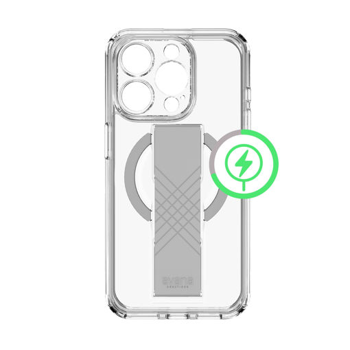 Picture of Itskins Avana Grip-It Series Case Magsafe Compatible With Camera Lens Protector for iPhone 15 Pro Max - Clear