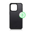 Picture of Itskins Ballistic Carbon Case Compatible With Magsafe iPhone 15 Pro - Black