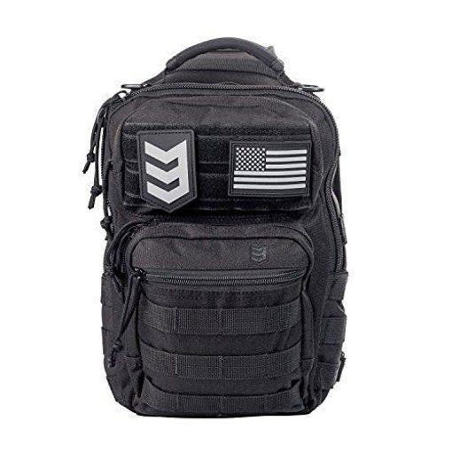 Picture of 3VGear Posse WaterProof Heavy Duty Size 7 L Backpack - Black