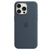 Picture of Apple iPhone 15 Pro Silicone Case with MagSafe - Storm Blue