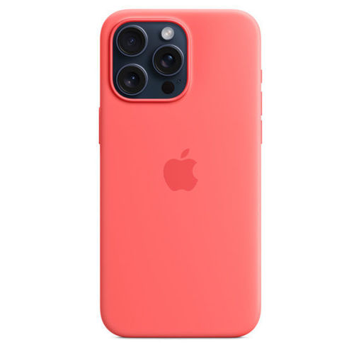 Picture of Apple iPhone 15 Pro Max Silicone Case with MagSafe - Guava