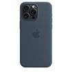Picture of Apple iPhone 15 Pro Max Silicone Case with MagSafe - Storm Blue