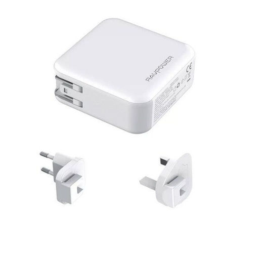 Picture of Ravpower Power Bank 2 in 1 5000mAh AC Plug PD/QC 3.0 - White