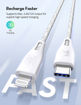 Picture of Ravpower USB-C to Lightning Nylon Cable 1.2M - White