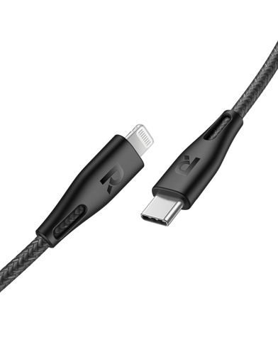 Picture of Ravpower USB-C to Lightning Nylon Cable 1.2M - Black