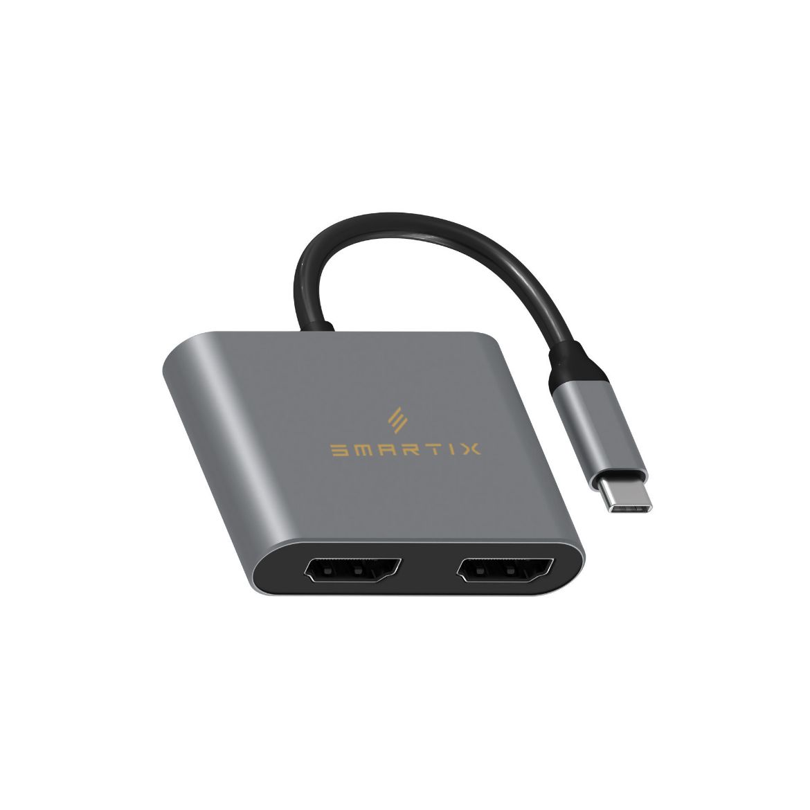 Picture of Smartix Premium USB-C To Dual HDMI Hub - Grey