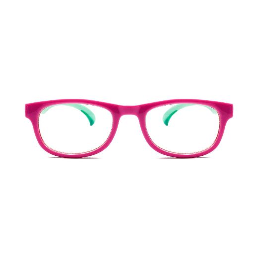 Picture of Specs Rectangle Frame Kids Screen Glasses - Pink/Green