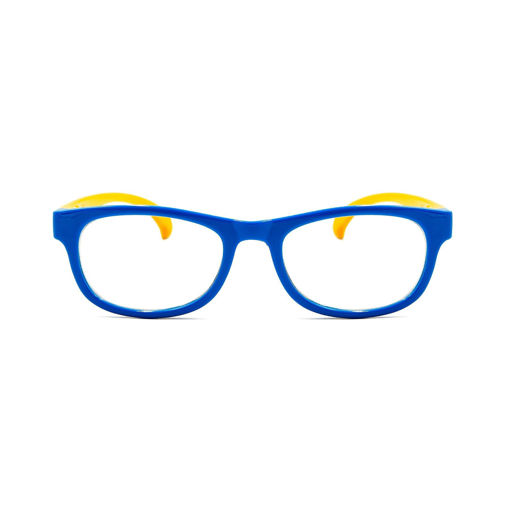 Picture of Specs Rectangle Frame Kids Screen Glasses - Blue/Yellow