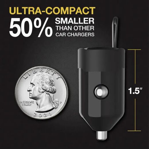 Picture of Scosche Mini Car Charger USB-C 30W - Black