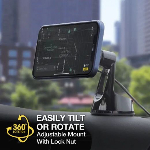 Picture of Scosche Magic Mount Pro Magsafe Car Charger - Black