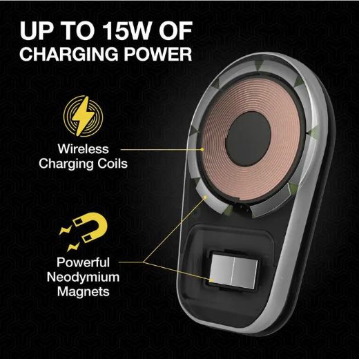 Picture of Scosche Magic Mount Pro Magsafe Car Charger - Black