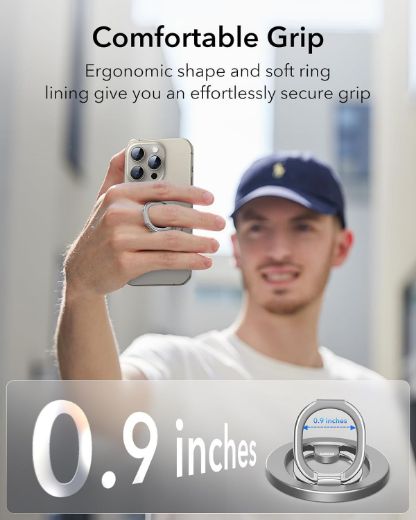 Picture of ESR HaloLock Ring Stand - Natural Titanium