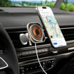 Picture of Momax Flow Magnetic Wireless Charging Car Mount - White