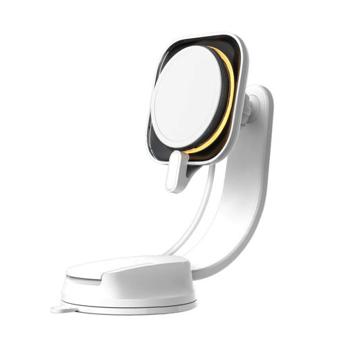 Picture of Momax Flow Pro MagSafe Wireless Charging Car Mount - White