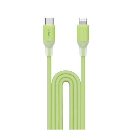 Picture of Momax Link USB-C to Lightning Cable Support 35W 1.2M - Green
